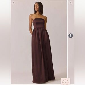 Revelry Maren Mahogany Bridesmaid Dress